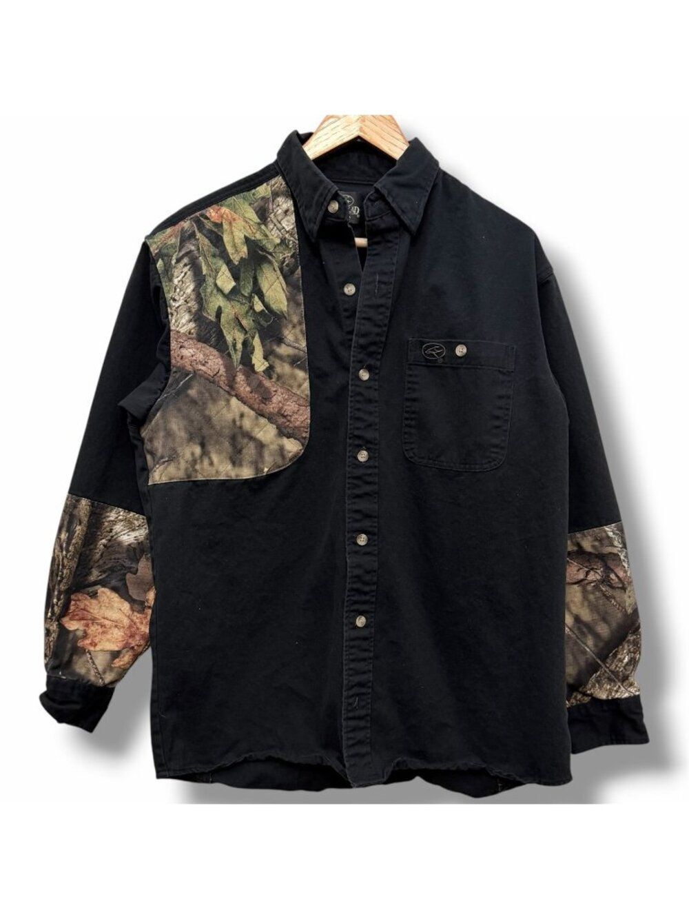 Redhead Button Down Black Camo Shirt